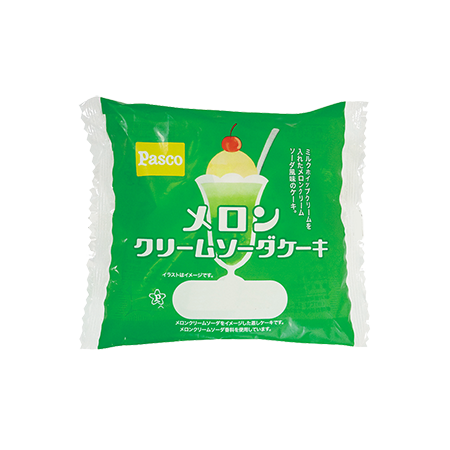 メロンクリームソーダケーキ Pasco 超熟のpasco 敷島製パン株式会社