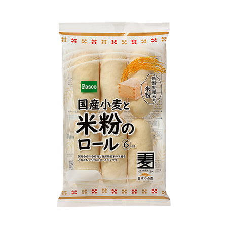 国産小麦と米粉のロール Pasco 超熟のpasco 敷島製パン株式会社