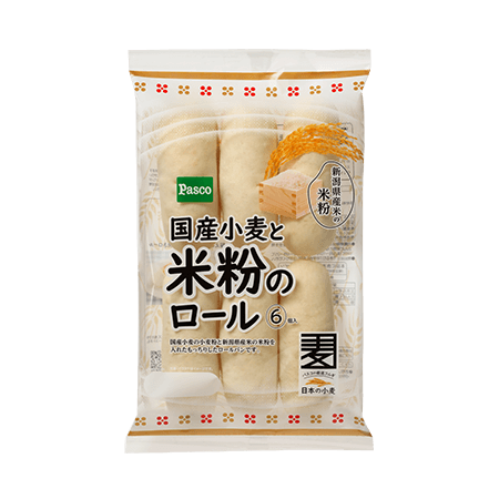 国産小麦と米粉のロール Pasco 超熟のpasco 敷島製パン株式会社