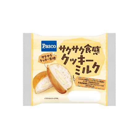 サクサク食感クッキーミルク